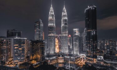 scenic view of city during evening