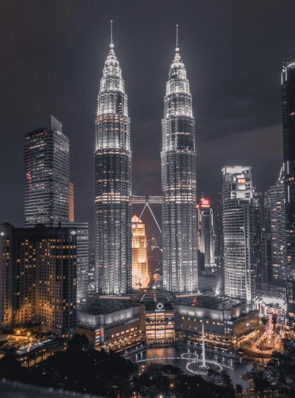 scenic view of city during evening